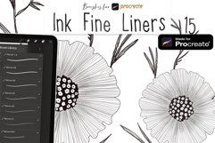 Ink Fine Liners Procreate Brushes Product Image 1