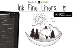 Ink Fine Liners Procreate Brushes Product Image 2