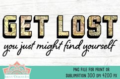 Get Lost Map for Sublimation or Print Product Image 1