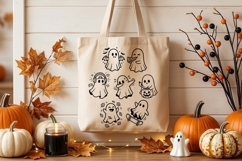 Cute Ghost SVG Bundle, Halloween Clipart, Funny Ghost PNG Product Image 9