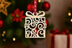SVG Laser Christmas Tree Ornament Holiday Gift Winter Decor Product Image 1