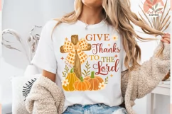 Give Thanks To The Lord svg sublimation,Christian Fall svg 2 Product Image 2