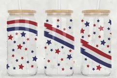 Fourth of July Libbey Glass SVG | Stars and Stripes Wrap Product Image 2
