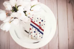 Fourth of July Libbey Glass SVG | Stars and Stripes Wrap Product Image 3