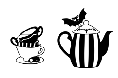 Gothic Tea Party Dingbats Product Image 7