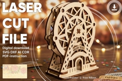 Grand Wheel, Ferris Wheel - laser cut file, 3d laser model Product Image 1