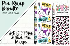 Hair Stylist Pen Wrap, Cosmetology Pen Wrap, Beauty Pen Wrap Product Image 1