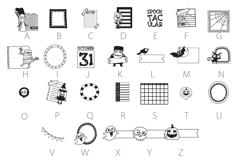Halloween Brigade Dingbats Product Image 4