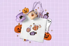 45 HALLOWEEN DOODLES | EPS PNG JPG Product Image 3