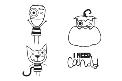 Halloweenies Dingbats Product Image 9