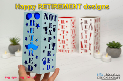 Retirement Lantern Svg Retired Not Expired Papercut Lightbox Product Image 1