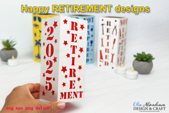 Retirement Lantern Svg| 3D Paper cut Centerpieces lightbox Product Image 1