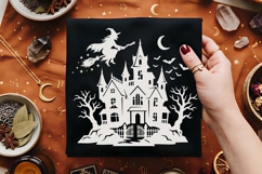 Halloween Haunted House SVG Bundle, Spooky Mansion PNG Product Image 2