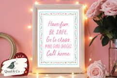 Have Fun Be Safe PNG, Sign Sublimation, Dorm Decor Wall Art Product Image 1