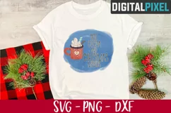 Hot Cocoa Png, Hot Cocoa and Christmas Movies, Sublimation Product Image 1