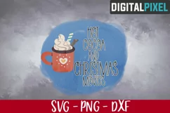 Hot Cocoa Png, Hot Cocoa and Christmas Movies, Sublimation Product Image 2