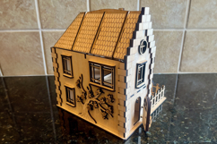 Charming Garden Cottage Laser Cut Dollhouse SVG Product Image 5
