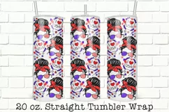 Patriotic Tumbler Wrap, Sublimation, 20 oz Tumbler Wrap PNG Product Image 1