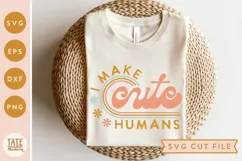 I make cute humans Retro SVG cut file - Retro mama shirt svg Product Image 1