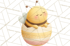 Baby Insects in Easter Eggs, Cute Spring Bug Clipart Png Product Image 4