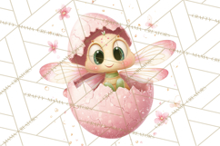 Baby Insects in Easter Eggs, Cute Spring Bug Clipart Png Product Image 2