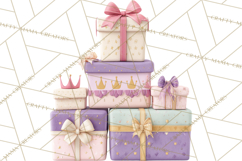 Princess Birthday Party Clipart, Fairytale Celebration Png Product Image 3