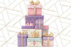 Princess Birthday Party Clipart, Fairytale Celebration Png Product Image 4