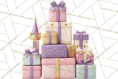 Princess Birthday Party Clipart, Fairytale Celebration Png Product Image 5