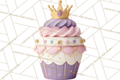 Princess Birthday Party Clipart, Fairytale Celebration Png Product Image 2
