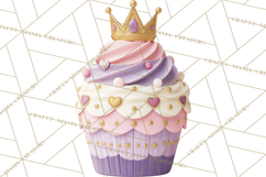 Princess Birthday Party Clipart, Fairytale Celebration Png Product Image 4