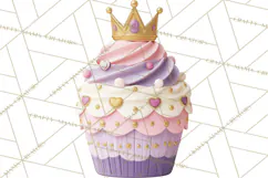 Princess Birthday Party Clipart, Fairytale Celebration Png Product Image 4