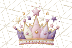 Princess Birthday Party Clipart, Fairytale Celebration Png Product Image 5