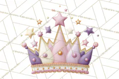Princess Birthday Party Clipart, Fairytale Celebration Png Product Image 5