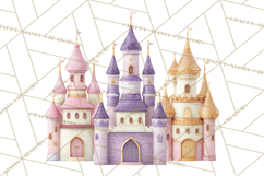 Princess Birthday Party Clipart, Fairytale Celebration Png Product Image 2
