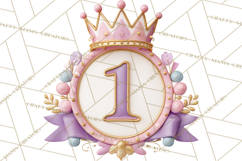 Princess Birthday Party Clipart, Fairytale Celebration Png Product Image 3