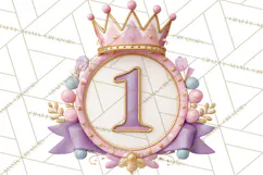 Princess Birthday Party Clipart, Fairytale Celebration Png Product Image 3