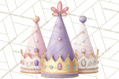 Princess Birthday Party Clipart, Fairytale Celebration Png Product Image 2