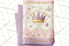 Princess Birthday Party Clipart, Fairytale Celebration Png Product Image 3