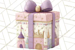 Princess Birthday Party Clipart, Fairytale Celebration Png Product Image 4