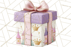 Princess Birthday Party Clipart, Fairytale Celebration Png Product Image 5