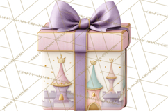 Princess Birthday Party Clipart, Fairytale Celebration Png Product Image 2