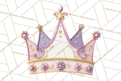 Princess Birthday Party Clipart, Fairytale Celebration Png Product Image 4