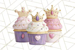 Princess Birthday Party Clipart, Fairytale Celebration Png Product Image 2