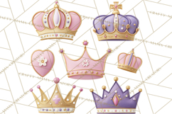 Princess Birthday Party Clipart, Fairytale Celebration Png Product Image 3