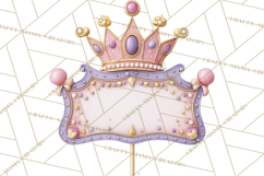 Princess Birthday Party Clipart, Fairytale Celebration Png Product Image 3