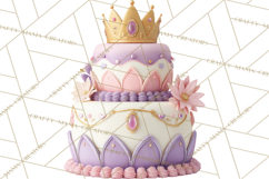 Princess Birthday Party Clipart, Fairytale Celebration Png Product Image 4