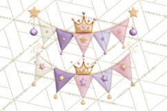Princess Birthday Party Clipart, Fairytale Celebration Png Product Image 5