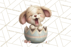 Easter Baby Animals Clipart PNG, Sleeping Baby Animals Product Image 2