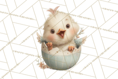 Easter Baby Animals Clipart PNG, Sleeping Baby Animals Product Image 3