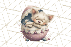 Easter Baby Animals Clipart PNG, Sleeping Baby Animals Product Image 2